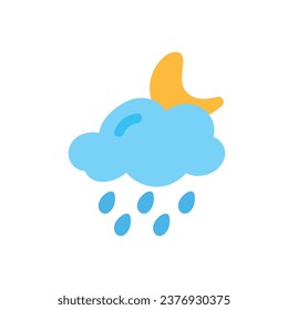 icono del tiempo puesta sol lluvia torbellino viento de nieve cielo de noche cielo para pronóstico