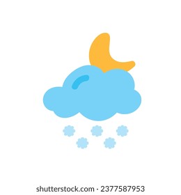 weather icon set sun rain thunderstorm dew wind snow cloud night sky for forecast