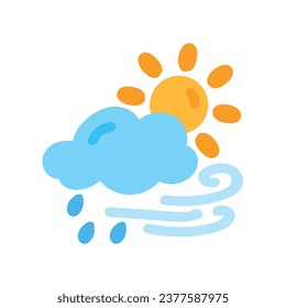 weather icon set sun rain thunderstorm dew wind snow cloud night sky for forecast