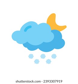 weather icon set sun rain thunderstorm dew wind snow cloud night sky for forecast