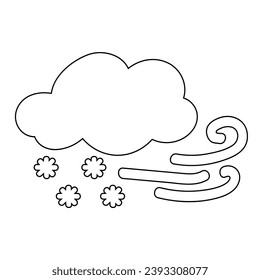 icono del tiempo puesta sol lluvia torbellino viento de nieve cielo de noche cielo para pronóstico