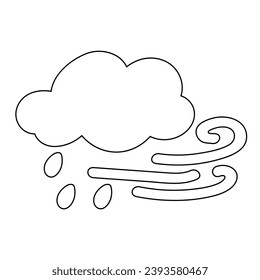 weather icon set sun rain thunderstorm dew wind snow cloud night sky for forecast
