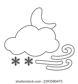 weather icon set sun rain thunderstorm dew wind snow cloud night sky for forecast
