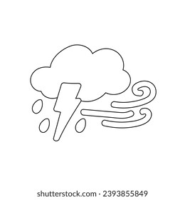 weather icon set sun rain thunderstorm dew wind snow cloud night sky for forecast