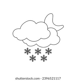 icono del tiempo puesta sol lluvia torbellino viento de nieve cielo de noche cielo para pronóstico