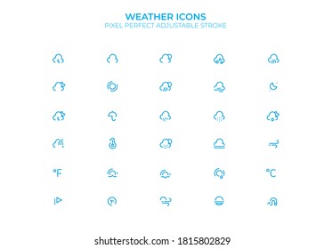 Weather Icon set UI UX 