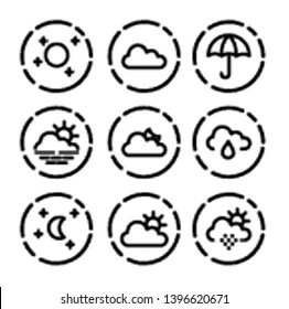 Weather icon set , vector
