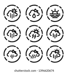 Weather icon set , vector