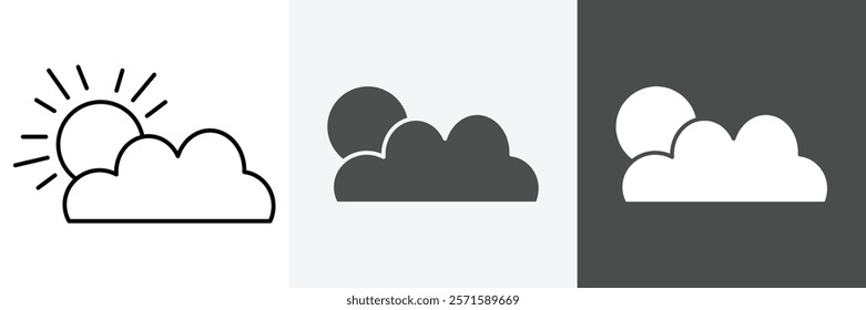 Weather icon set vector art
