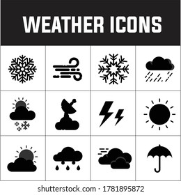 Weather icon Set Vector Illustration. EPS 10.