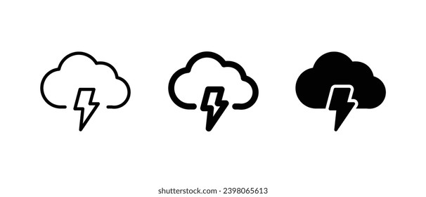 Weather icon set vector illustration for web, ui, and mobile apps