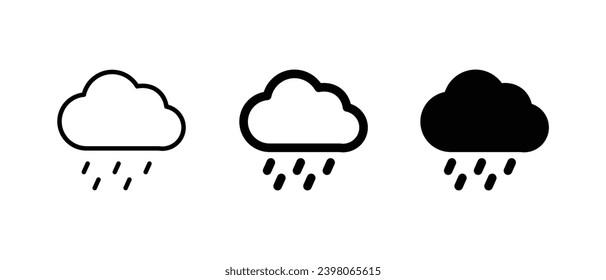 Weather icon set vector illustration for web, ui, and mobile apps