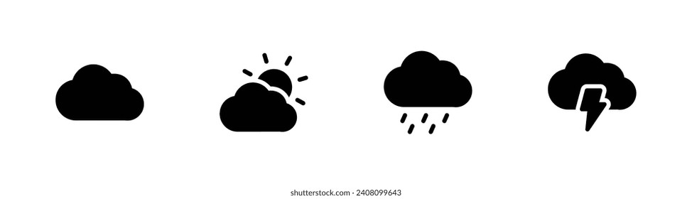 Icono del tiempo conjunto de ilustraciones vectoriales para aplicaciones web, ui y móviles