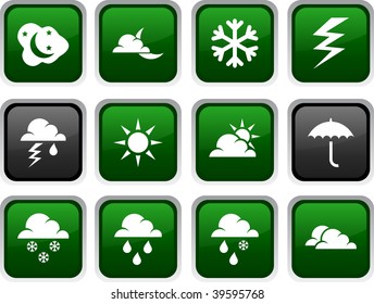 Weather icon set. Vector illustration.