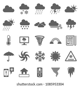 Weather icon set vector. Symbol for your web site design, logo, app, UI. Vector illustration, EPS