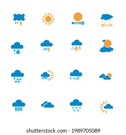 Vektorsymbol des Wettersymbol