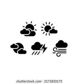 Weather Icon Set Vector Symbol Design Illustration