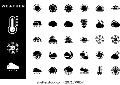 weather icon set  vector for your design element