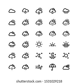 weather icon set for web design