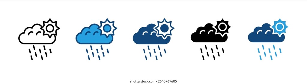 Weather icon sheet multiple style collection