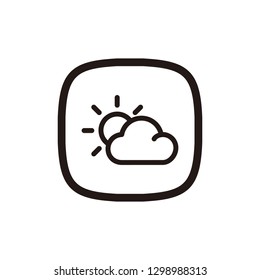 Weather icon sign symbol