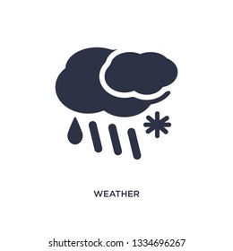 weather icon. Simple element illustration from meteorology concept. weather editable symbol design on white background. Can be use for web and mobile.