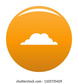 Weather icon. Simple illustration of weather vector icon for any design orange