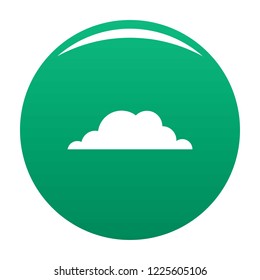 Weather icon. Simple illustration of weather vector icon for any design green