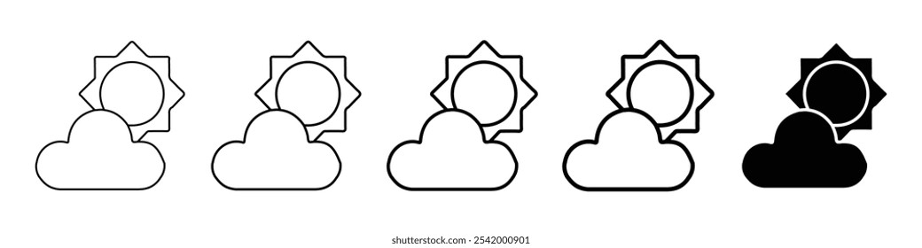 weather icon Simple outline illustration