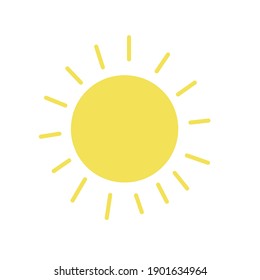 weather icon for smartphone or can be used for other media on white background