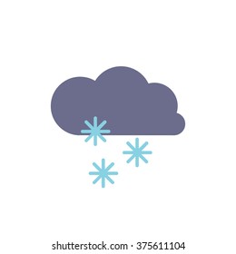 weather icon. snow. vector illustration