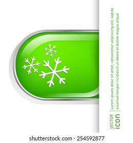 weather icon, snowflake sign