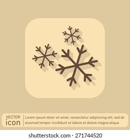 weather icon, snowflake sign