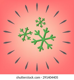 weather icon, snowflake sign