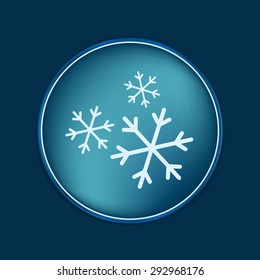 weather icon, snowflake sign