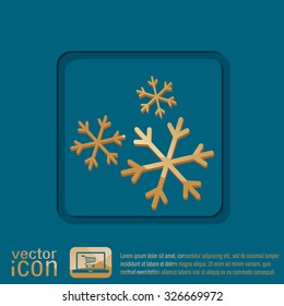weather icon, snowflake sign