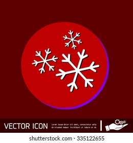 weather icon, snowflake sign