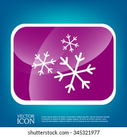 weather icon, snowflake sign
