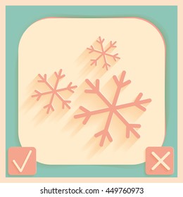 weather icon, snowflake sign
