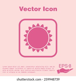 weather icon. sun