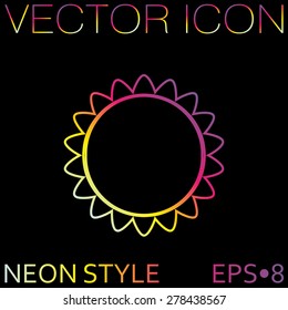 weather icon. sun