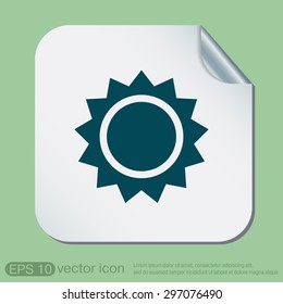 weather icon. sun