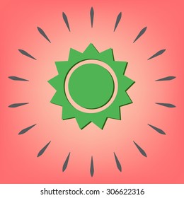 weather icon. sun