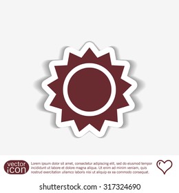 weather icon. sun
