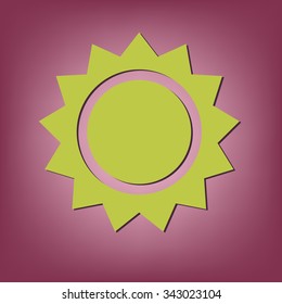weather icon. sun