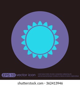 weather icon. sun
