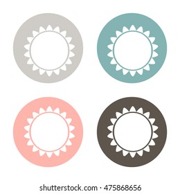 weather icon. sun