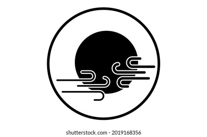 Icono meteorológico del sol y las nubes, ilustración vectorial. Símbolo pegajoso del pronóstico. Signo de infografía meteorológica. Diseño vectorial de iconos Web. EPS10.