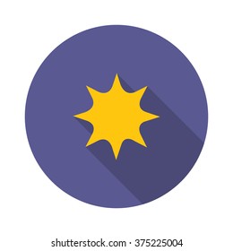 weather icon. sun. vector illustration