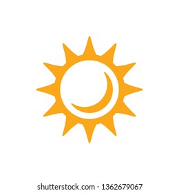 Weather Icon. Sunny weather icon. Sun icon.